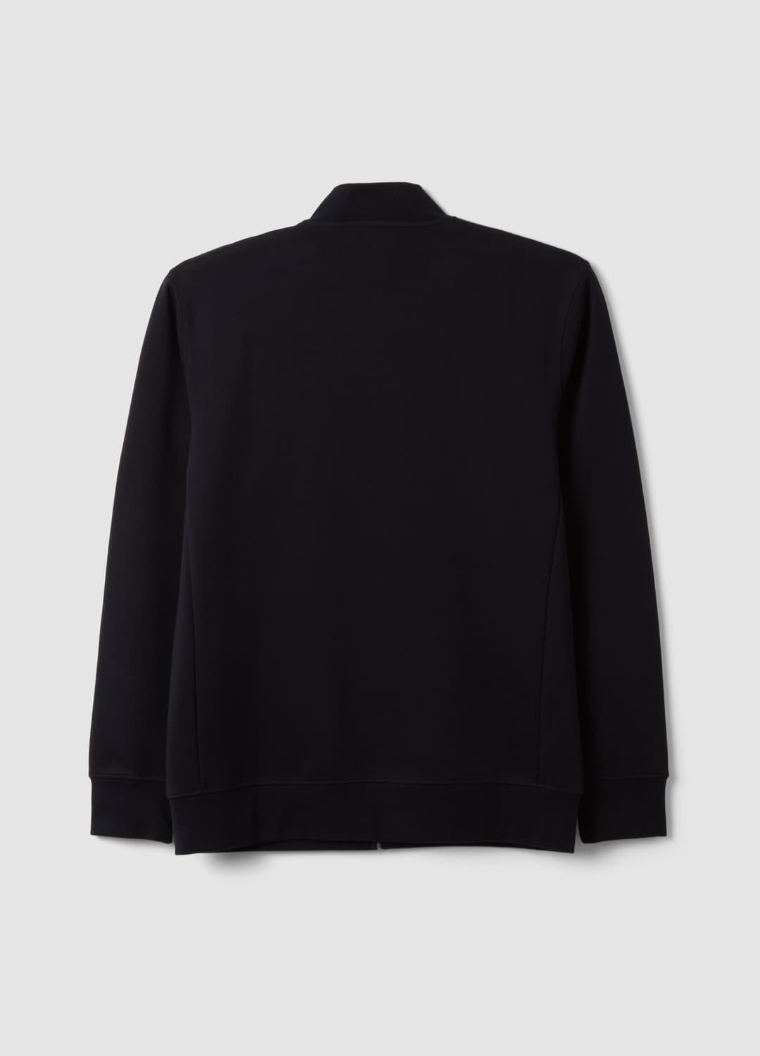 Felpa Full Zip Blu In Piquet Di Tessuto Elasticizzato Con Collo A Costine | OVS Felpa Full Zip Blu In Piquet Di Tessuto Elasticizzato Con Collo A Costine - 2 | OVS