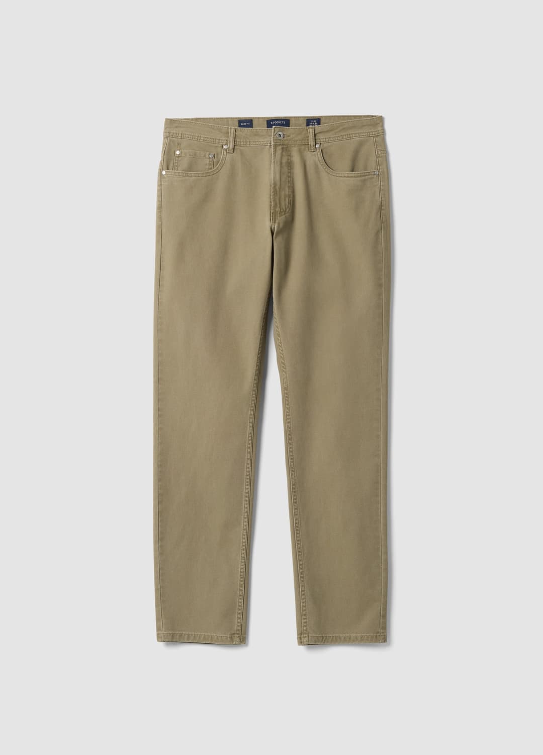 Pantaloni Marroni In Cotone Elasticizzato Slim Fit | OVS Pantaloni Marroni In Cotone Elasticizzato Slim Fit - 0 | OVS