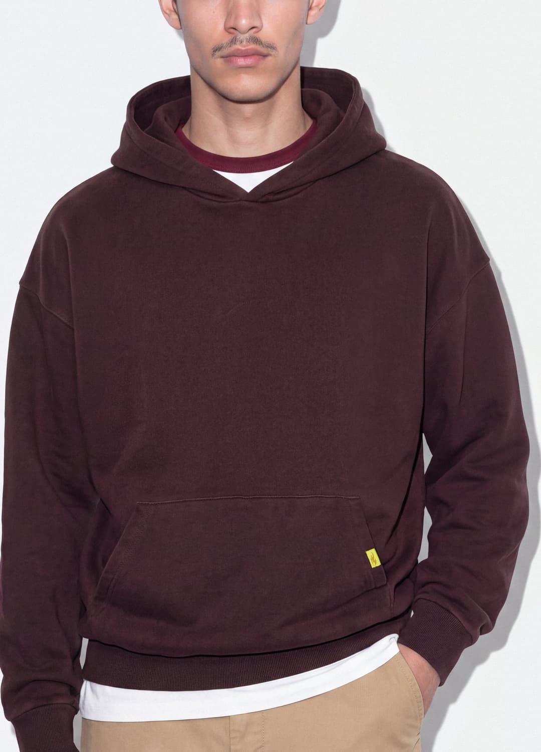 Felpa Rossa In Puro Cotone Con Cappuccio Over Fit | OVS Felpa Rossa In Puro Cotone Con Cappuccio Over Fit - 3 | OVS