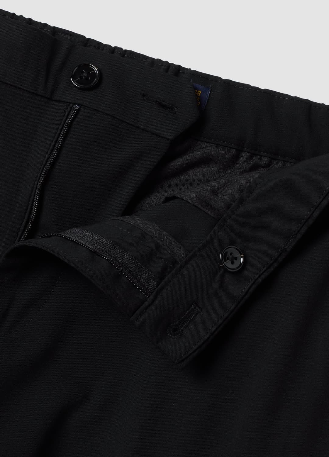 Schwarze Slim-fit-chinohose Aus Elastischem Viskose-twill | OVS Schwarze Slim-fit-chinohose Aus Elastischem Viskose-twill - 1 | OVS