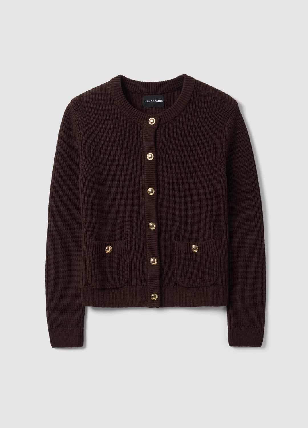 Cardigan Marrone In Puro Cotone A Maglia Con Girocollo | OVS Cardigan Marrone In Puro Cotone A Maglia Con Girocollo - 4 | OVS