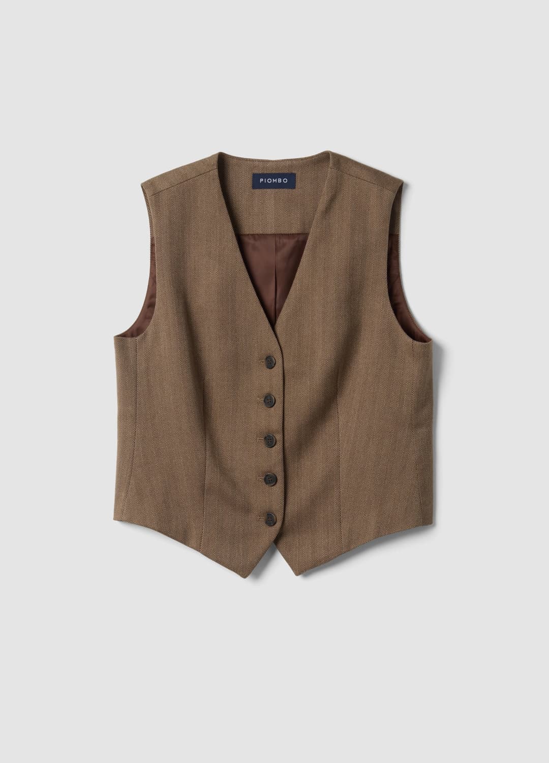 Gilet Marrone In Viscosa Elasticizzata Regular Fit | OVS Gilet Marrone In Viscosa Elasticizzata Regular Fit - 0 | OVS