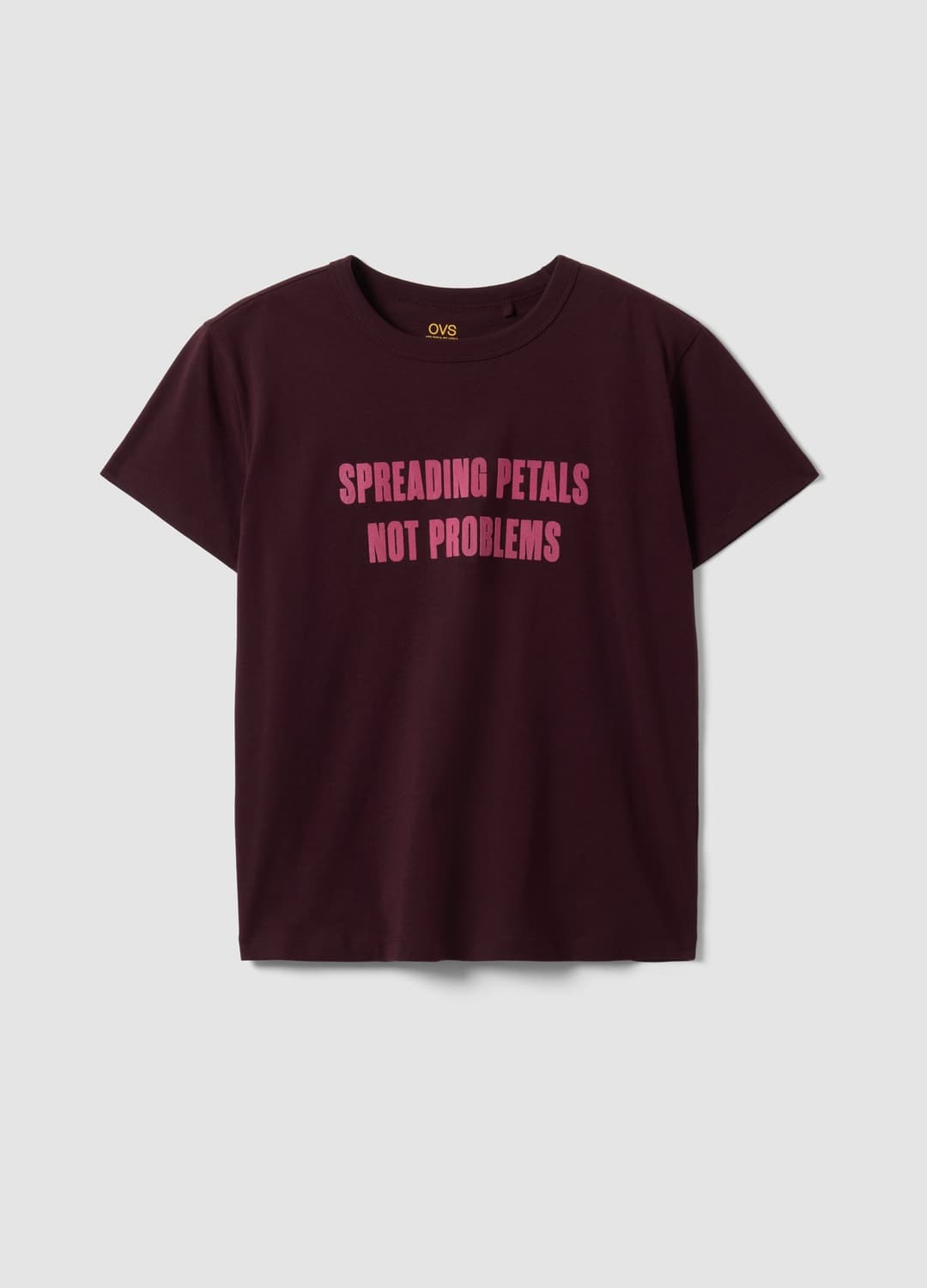 T-shirt Rossa In Puro Cotone Con Scritta Frontale Regular Fit | OVS T-shirt Rossa In Puro Cotone Con Scritta Frontale Regular Fit - 4 | OVS