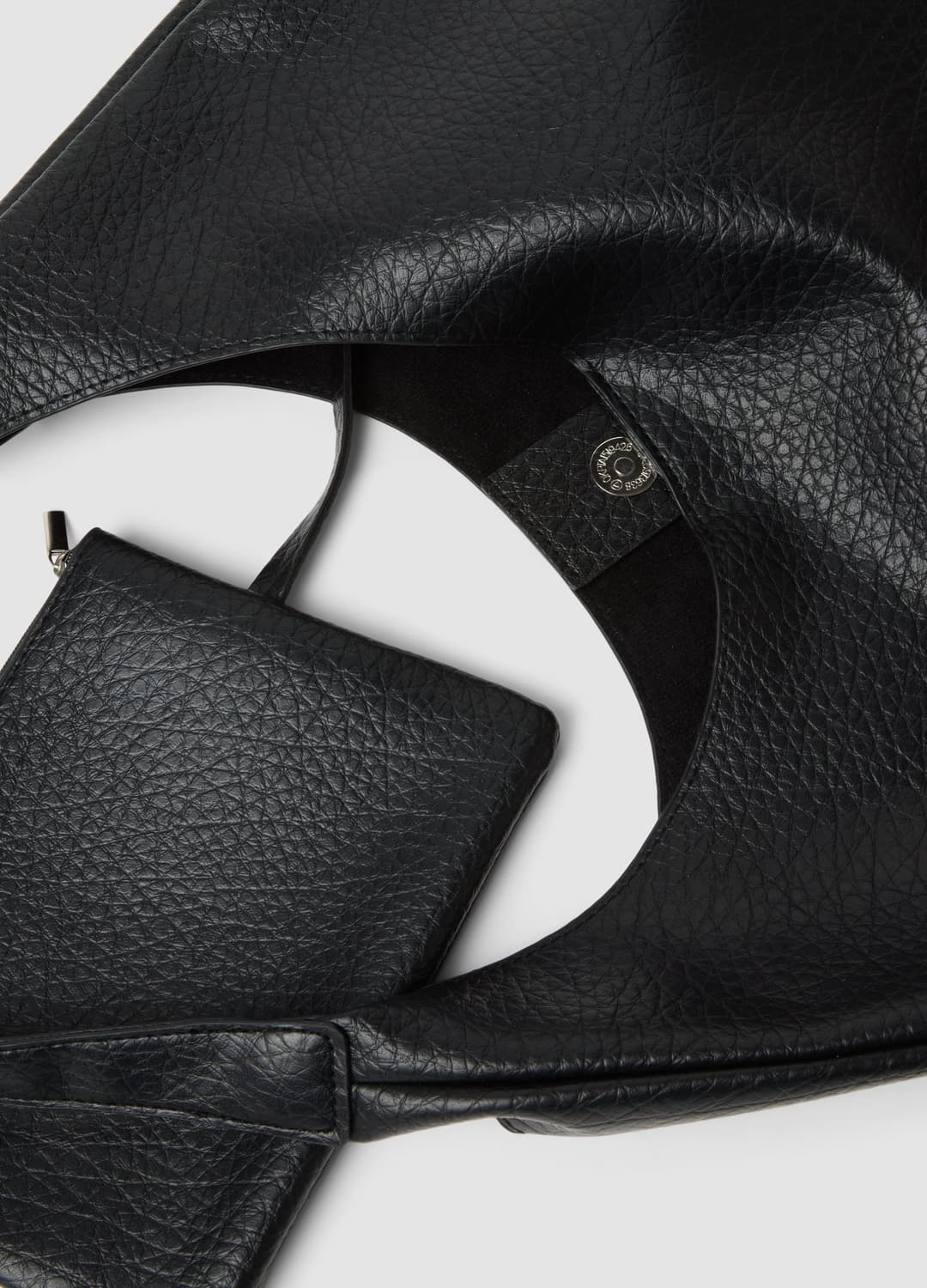 Borsa Nera A Spalla Effetto Martellato Con Pochette | OVS Borsa Nera A Spalla Effetto Martellato Con Pochette - 1 | OVS