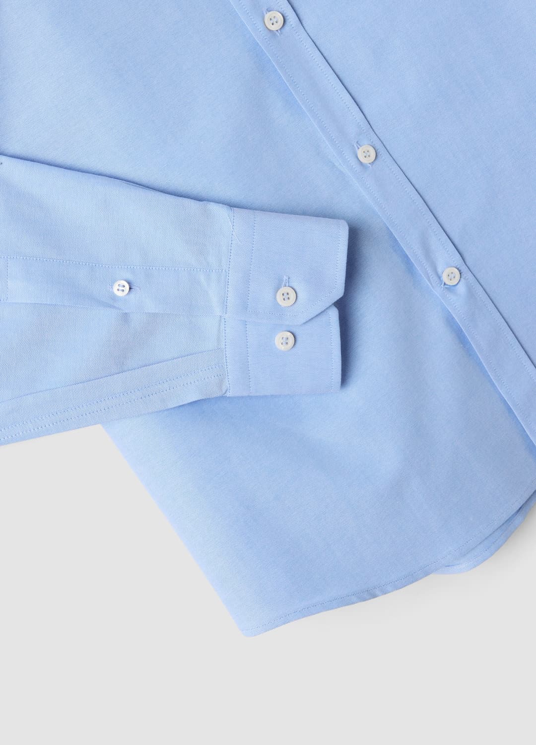 Camicia Oxford Azzurra In Puro Cotone Con Colletto Francese Slim Fit | OVS Camicia Oxford Azzurra In Puro Cotone Con Colletto Francese Slim Fit - 2 | OVS