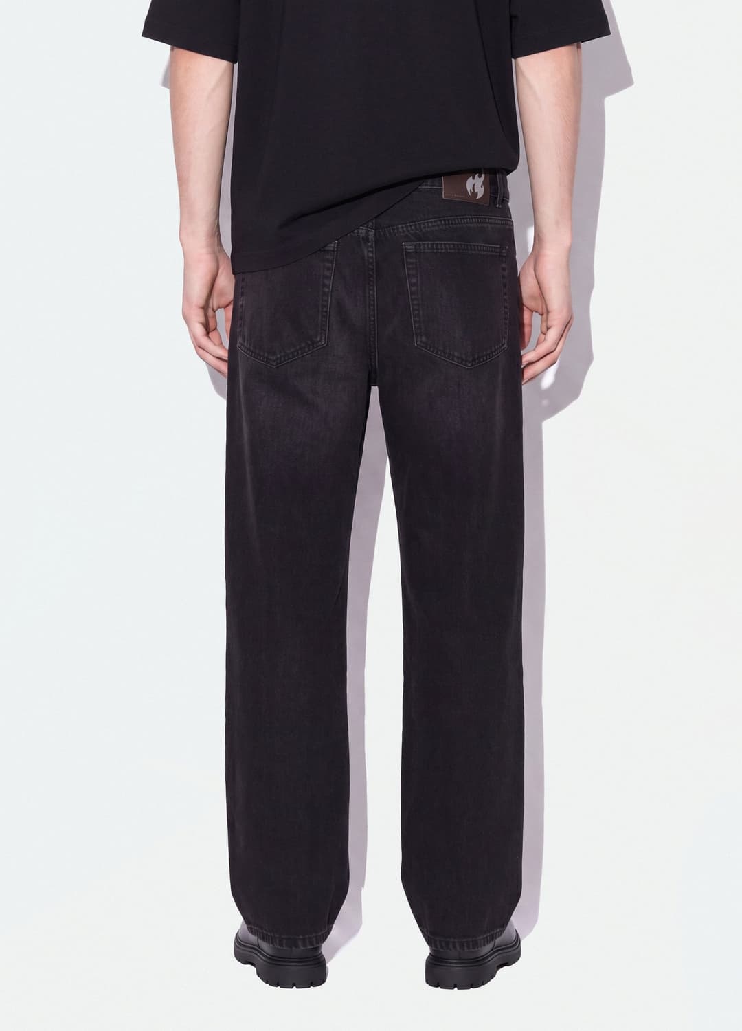 Schwarze Wide-leg-denimjeans Aus Reiner Baumwolle | OVS Schwarze Wide-leg-denimjeans Aus Reiner Baumwolle - 2 | OVS