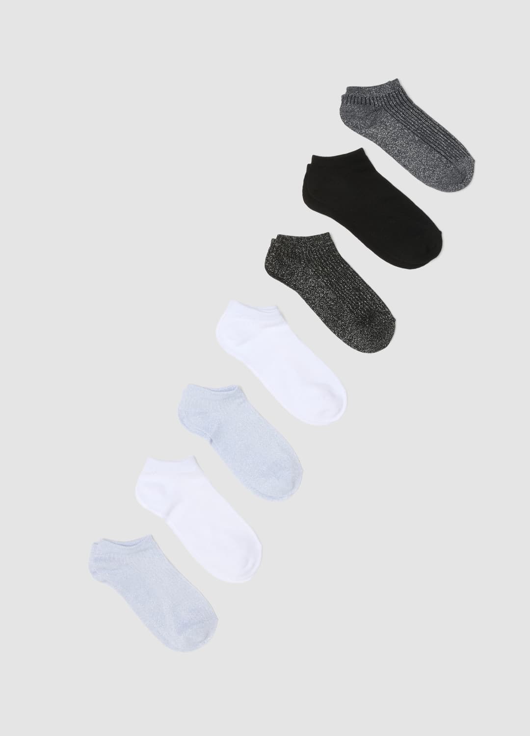 7er-pack Mehrfarbige Knöchelsocken Aus Stretchmaterial | OVS 7er-pack Mehrfarbige Knöchelsocken Aus Stretchmaterial - 0 | OVS