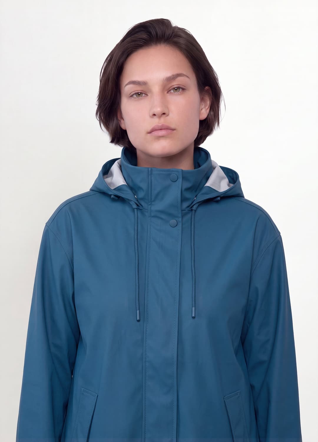 Giacca Antipioggia Blu Con Cappuccio E Zip Regular Fit | OVS Giacca Antipioggia Blu Con Cappuccio E Zip Regular Fit - 0 | OVS