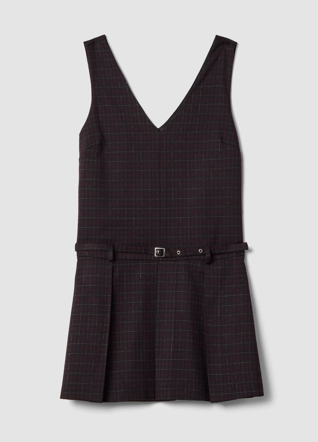 Schwarzes Kleid Aus Stretch-viskose Mit Tiefem V-ausschnitt | OVS Schwarzes Kleid Aus Stretch-viskose Mit Tiefem V-ausschnitt - 0 | OVS