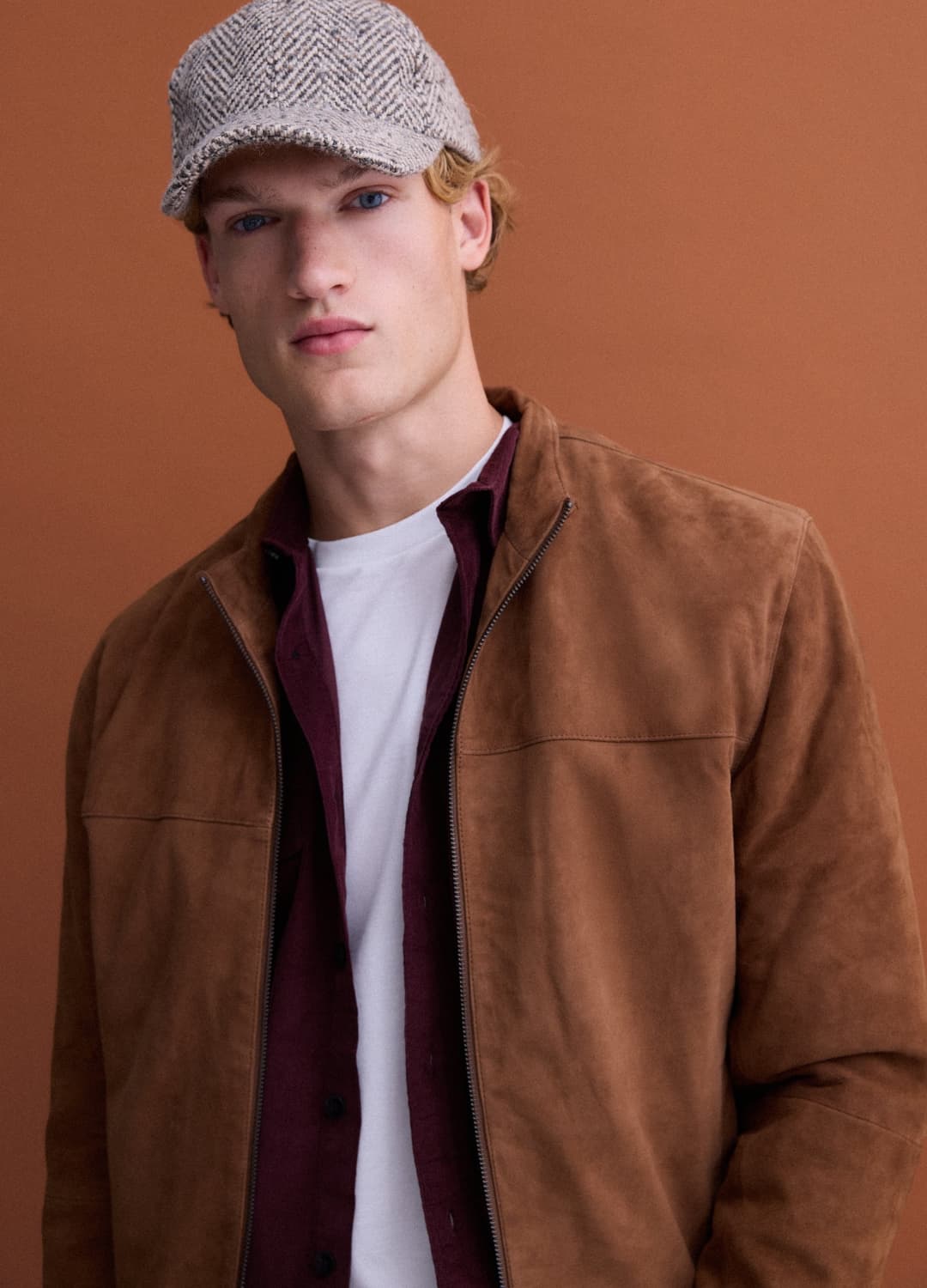 Giacca Marrone In Vera Pelle Con Zip Regular Fit | OVS Giacca Marrone In Vera Pelle Con Zip Regular Fit - 2 | OVS