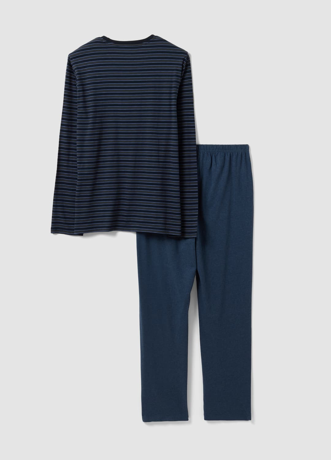 Pigiama Blu Navy In Puro Cotone Organico A Righe Con Girocollo | OVS Pigiama Blu Navy In Puro Cotone Organico A Righe Con Girocollo - 6 | OVS