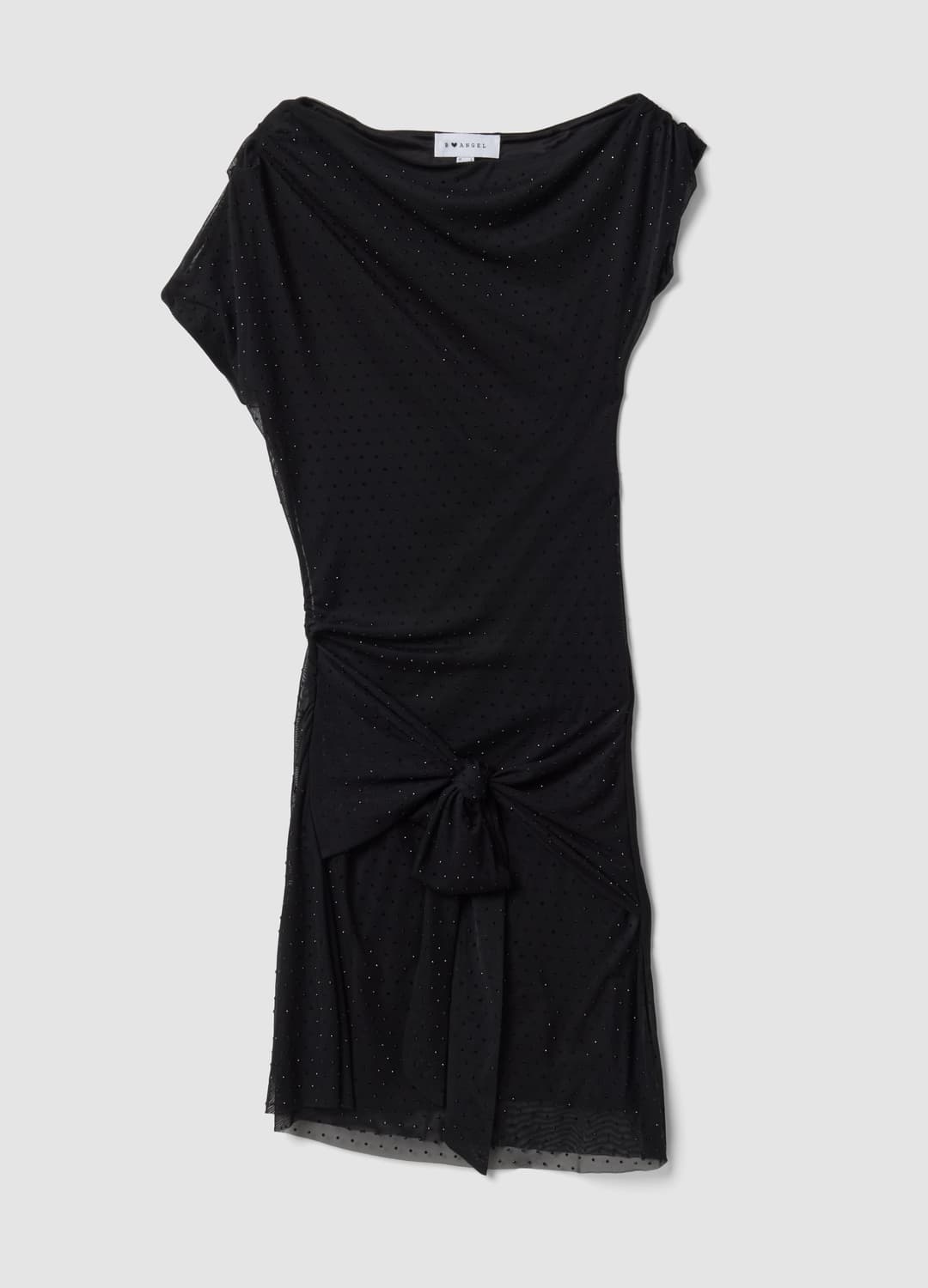 Abito Nero In Tessuto Elasticizzato Con Drappeggio Regular Fit | OVS Abito Nero In Tessuto Elasticizzato Con Drappeggio Regular Fit - 4 | OVS