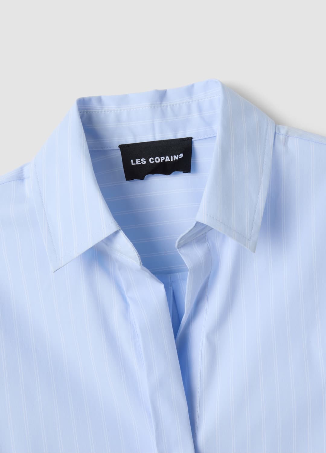 Camicia Azzurra In Cotone Elasticizzato A Righe Regular Fit | OVS Camicia Azzurra In Cotone Elasticizzato A Righe Regular Fit - 5 | OVS