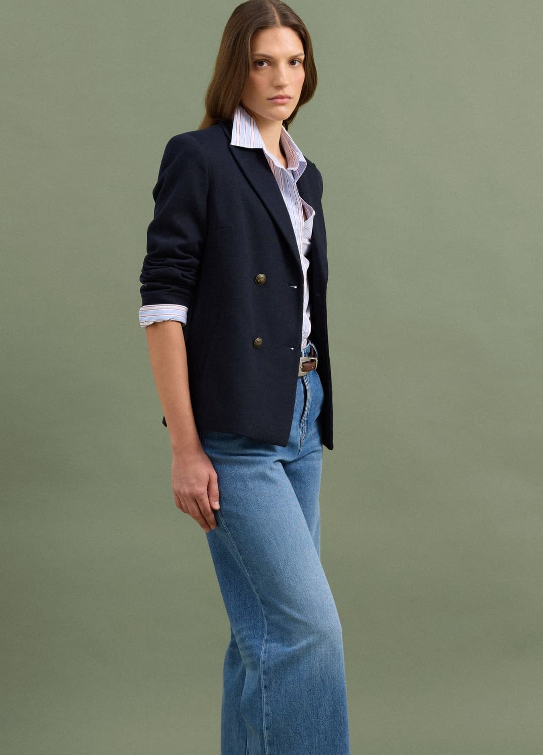 Blazer Blu Regular Fit Doppiopetto Con Rever Classico | OVS Blazer Blu Regular Fit Doppiopetto Con Rever Classico - 1 | OVS