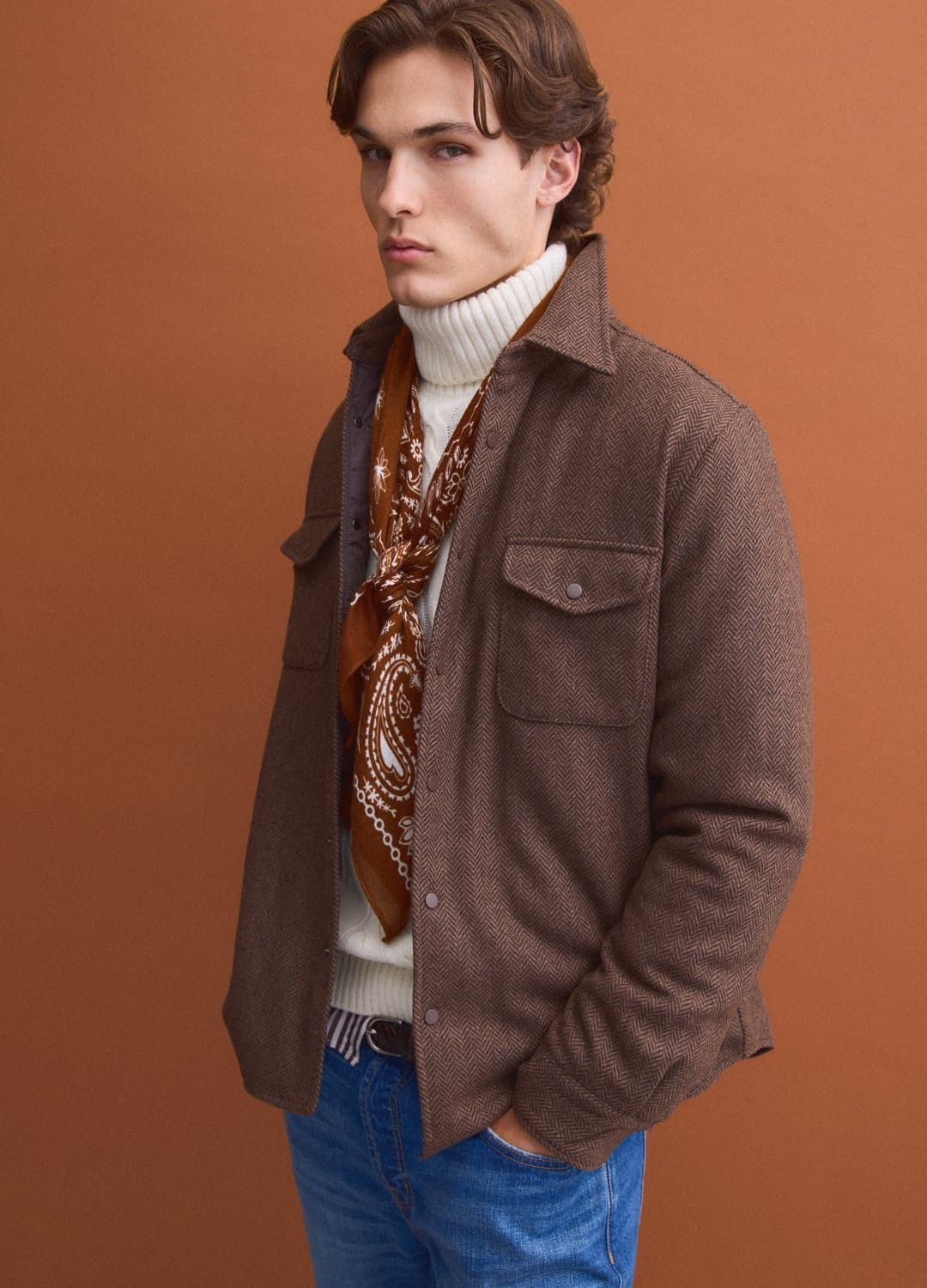 Shacket Marrone In Misto Lana E Viscosa | OVS Shacket Marrone In Misto Lana E Viscosa - 0 | OVS