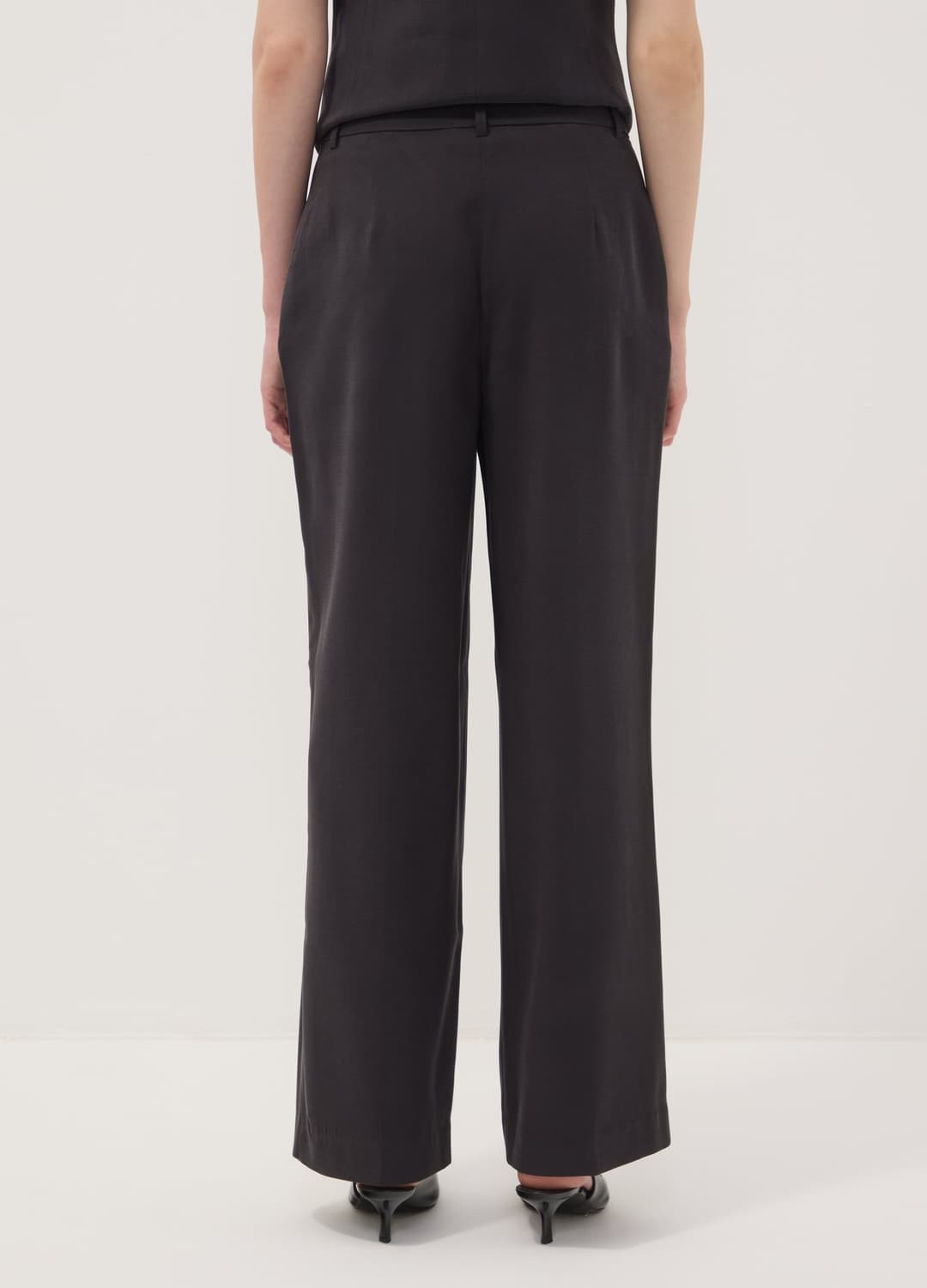 Schwarze Straight-fit-hose Aus Viskosemix | OVS Schwarze Straight-fit-hose Aus Viskosemix - 2 | OVS