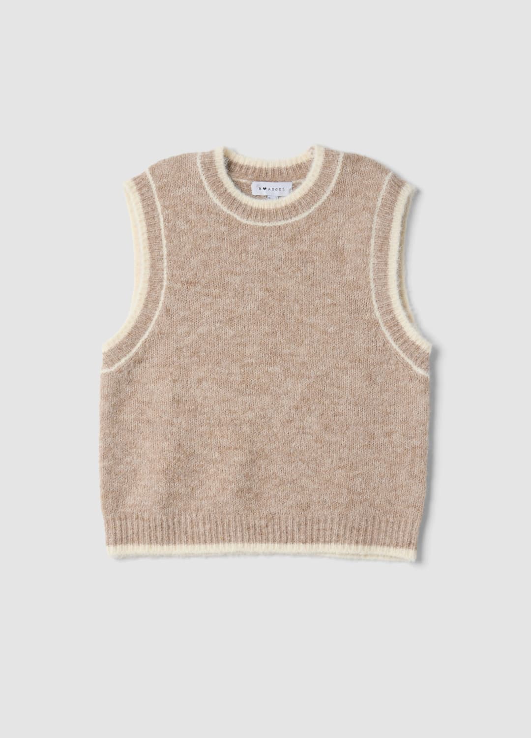 Gilet Beige In Lana Elasticizzata A Girocollo Over Fit | OVS Gilet Beige In Lana Elasticizzata A Girocollo Over Fit - 0 | OVS