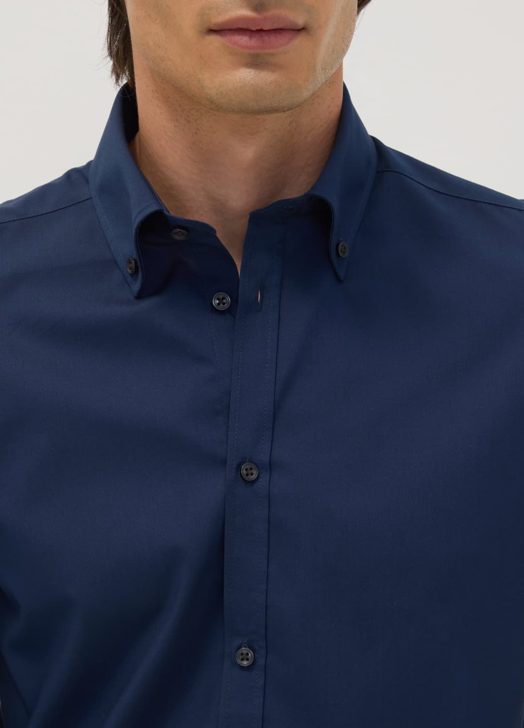 Camicia Blu Slim Fit Con Collo Button Down Easy Iron | OVS Camicia Blu Slim Fit Con Collo Button Down Easy Iron - 1 | OVS