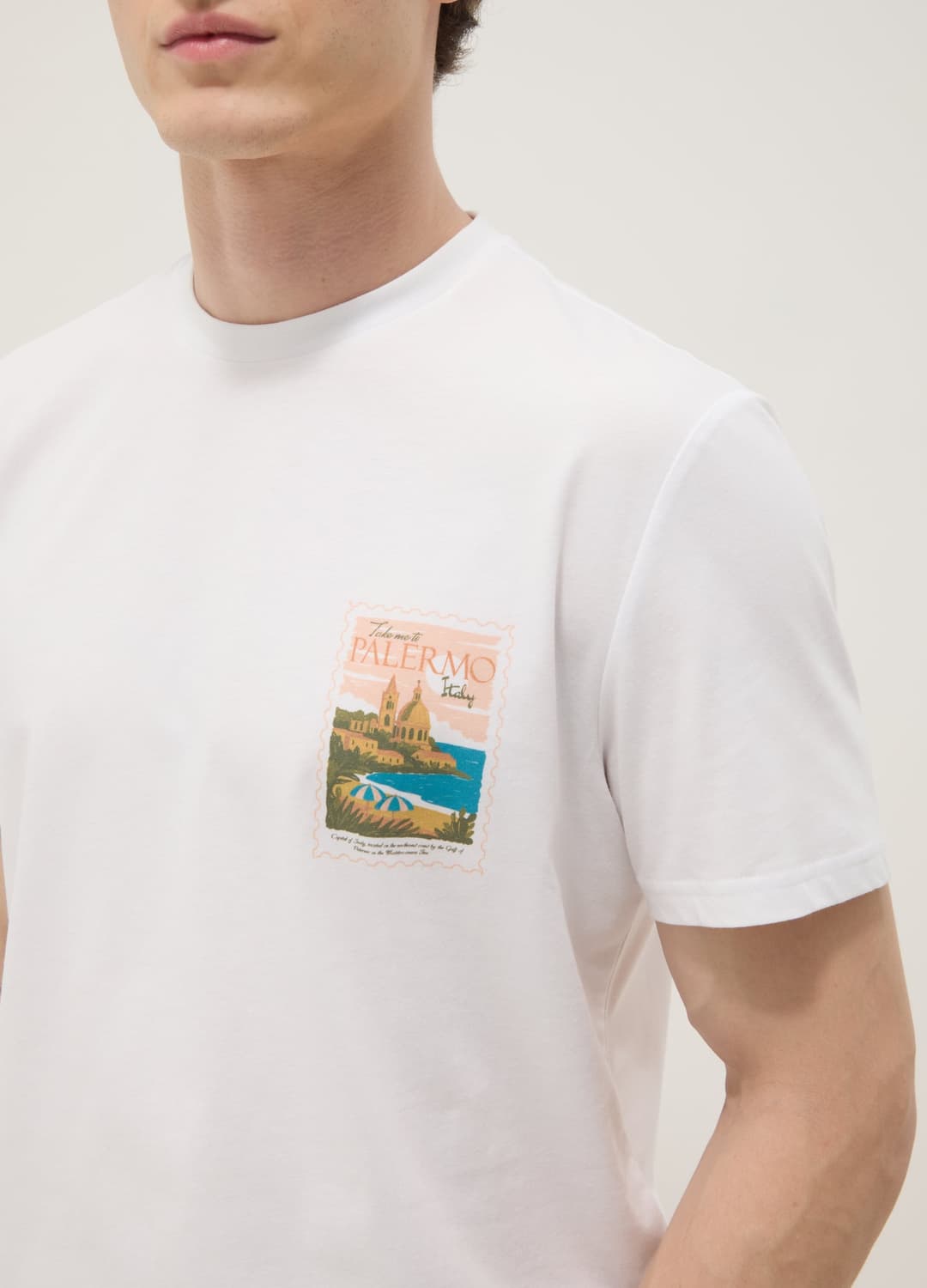 T-shirt Bianca In Puro Cotone Con Stampa Regular Fit | OVS T-shirt Bianca In Puro Cotone Con Stampa Regular Fit - 2 | OVS