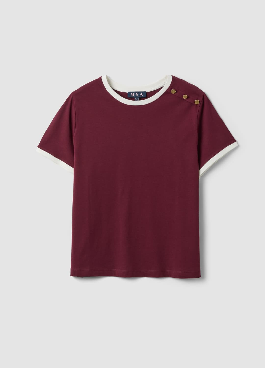 T-shirt Rossa In Puro Cotone Con Bottoni Regular Fit | OVS T-shirt Rossa In Puro Cotone Con Bottoni Regular Fit - 4 | OVS