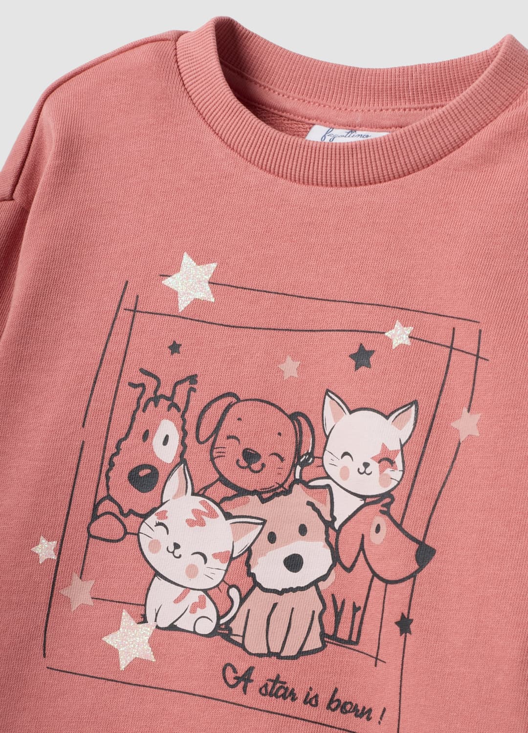 Mehrfarbiges Set Aus Reiner Baumwolle Mit Sweatshirt Mit Tierprint Für Baby-mädchen | OVS Mehrfarbiges Set Aus Reiner Baumwolle Mit Sweatshirt Mit Tierprint Für Baby-mädchen - 2 | OVS