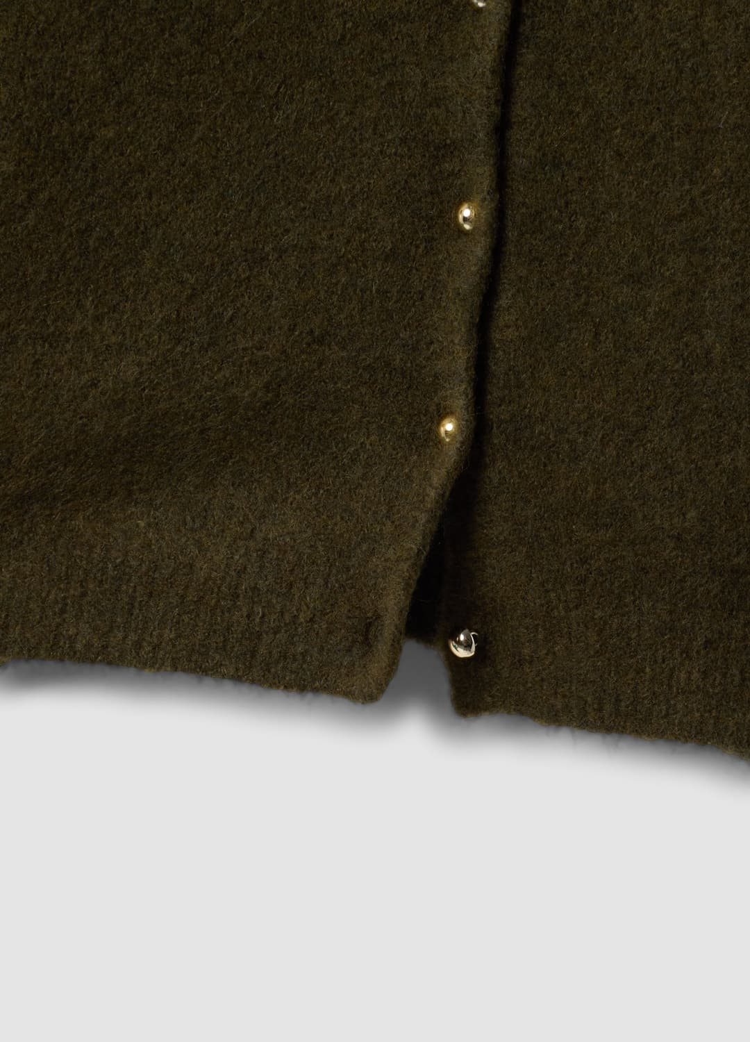 Grüne Strickjacke Aus Elastischer Wolle Mit Rundhalsausschnitt | OVS Grüne Strickjacke Aus Elastischer Wolle Mit Rundhalsausschnitt - 5 | OVS