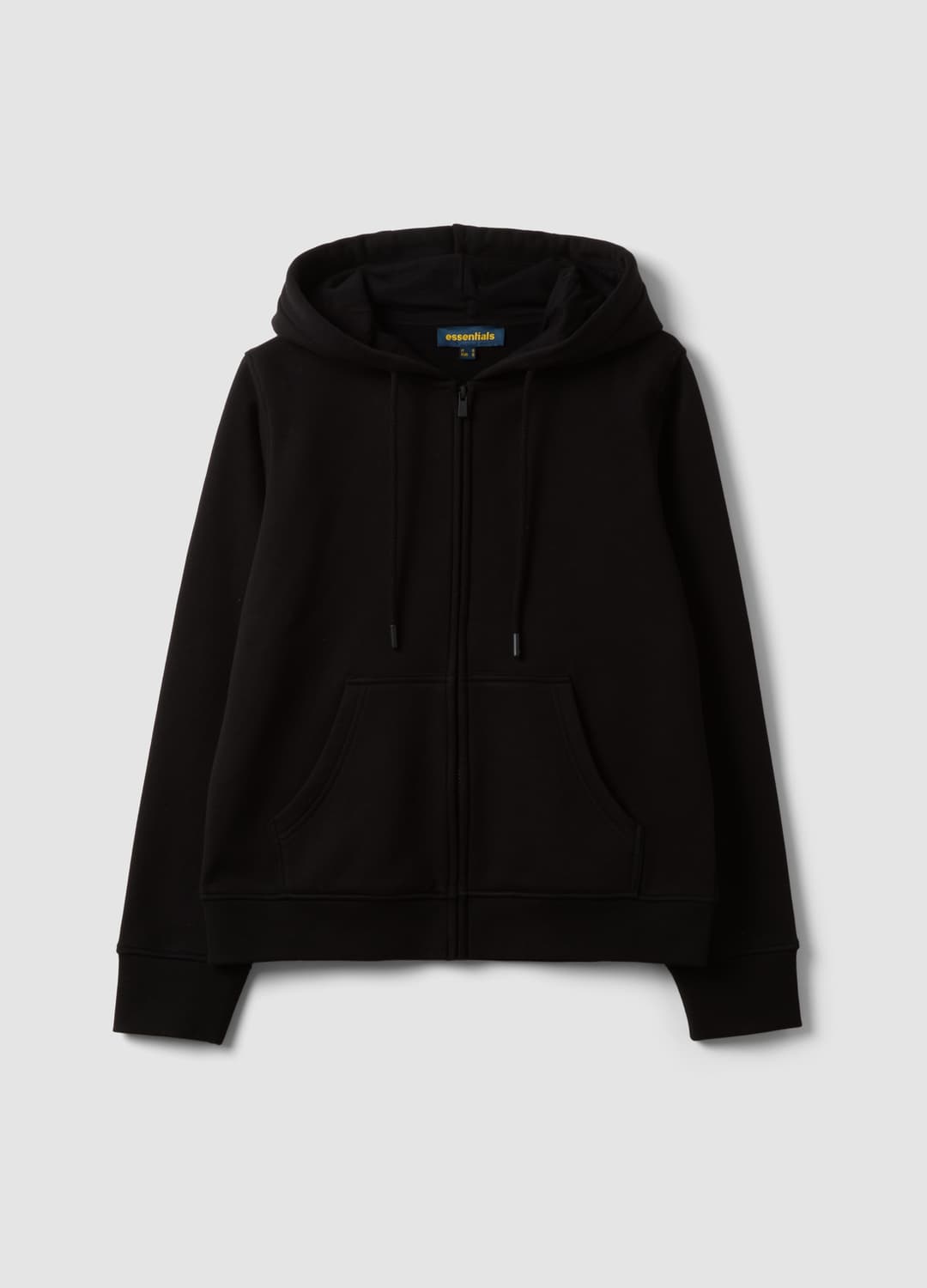 Felpa Nera In Misto Cotone Con Cappuccio Regular Fit | OVS Felpa Nera In Misto Cotone Con Cappuccio Regular Fit - 4 | OVS