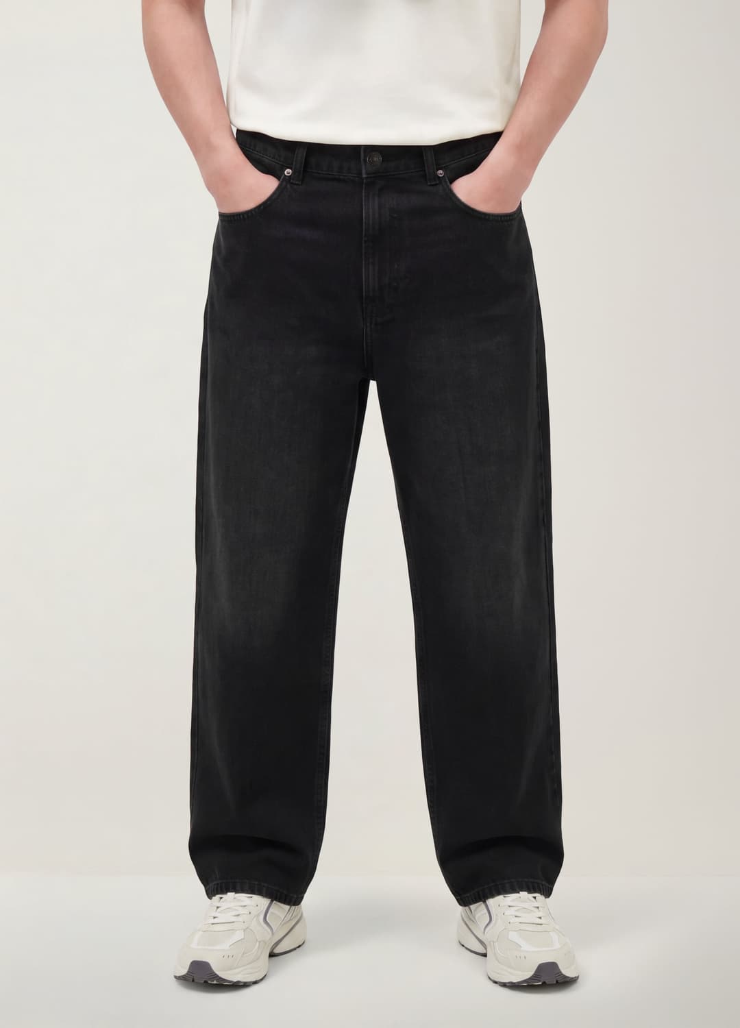Jeans Denim Neri Wide Leg In Puro Cotone | OVS Jeans Denim Neri Wide Leg In Puro Cotone - 3 | OVS