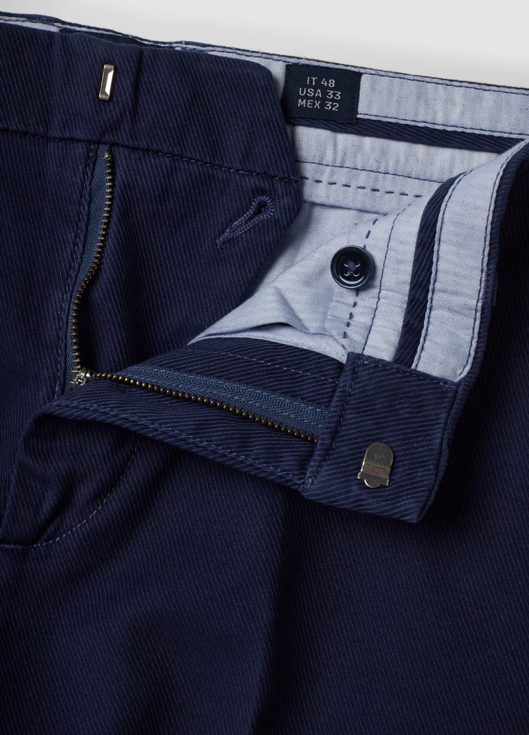 Blaue Chinohose Aus Elastischem Baumwolltwill | OVS Blaue Chinohose Aus Elastischem Baumwolltwill - 1 | OVS