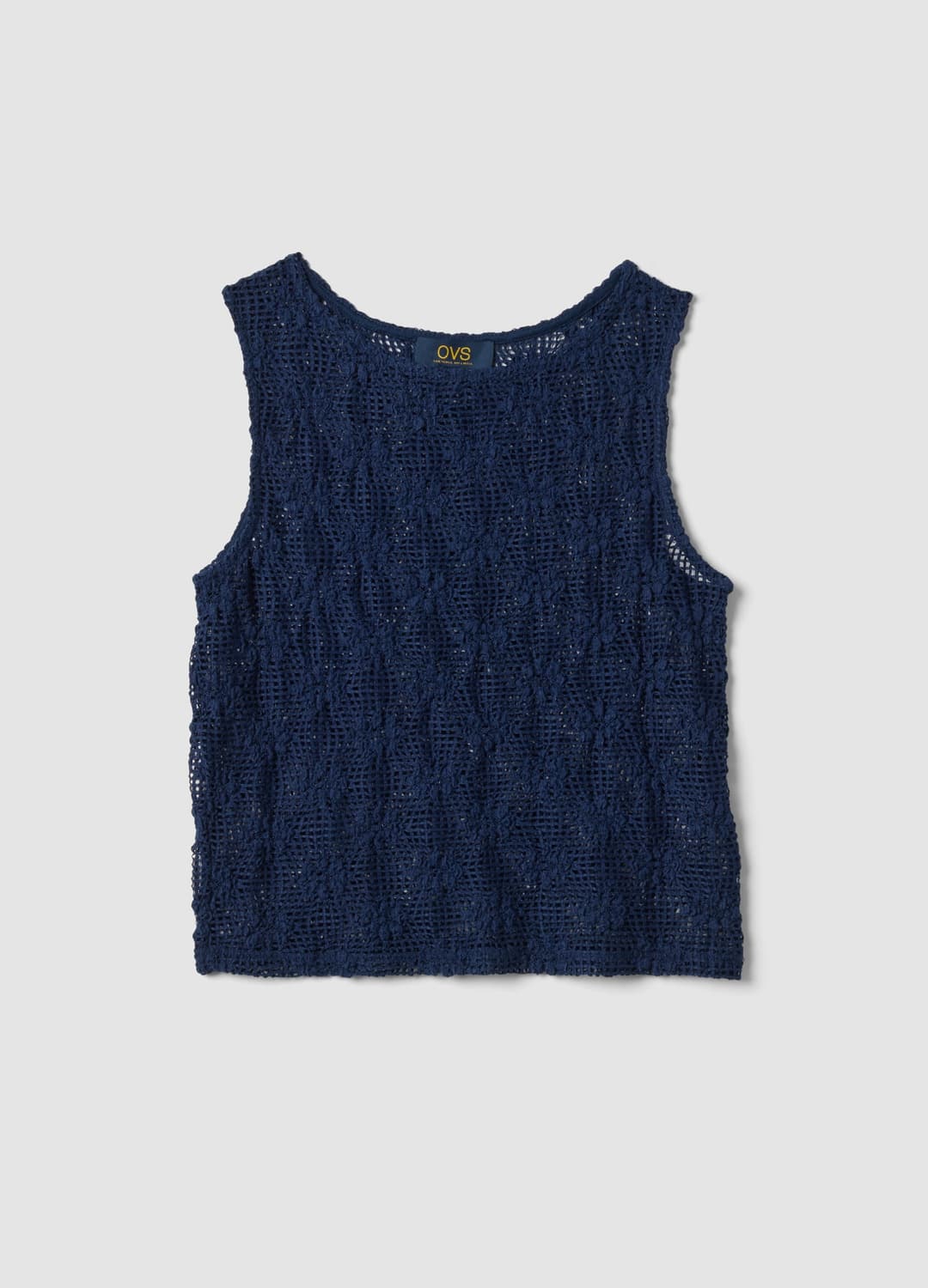 Blaues Tanktop Aus Stretchmaterial | OVS Blaues Tanktop Aus Stretchmaterial - 4 | OVS