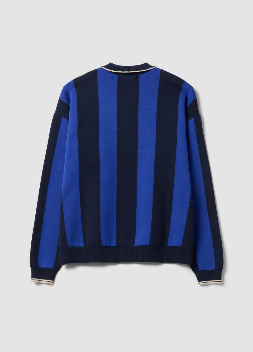 Maglia Blu E Nera In Puro Cotone Con Colletto Polo Over Fit | OVS Maglia Blu E Nera In Puro Cotone Con Colletto Polo Over Fit - 6 | OVS