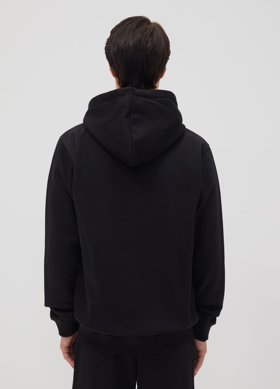 Felpa Nera Con Cappuccio E Zip In Misto Cotone | OVS Felpa Nera Con Cappuccio E Zip In Misto Cotone - 3 | OVS