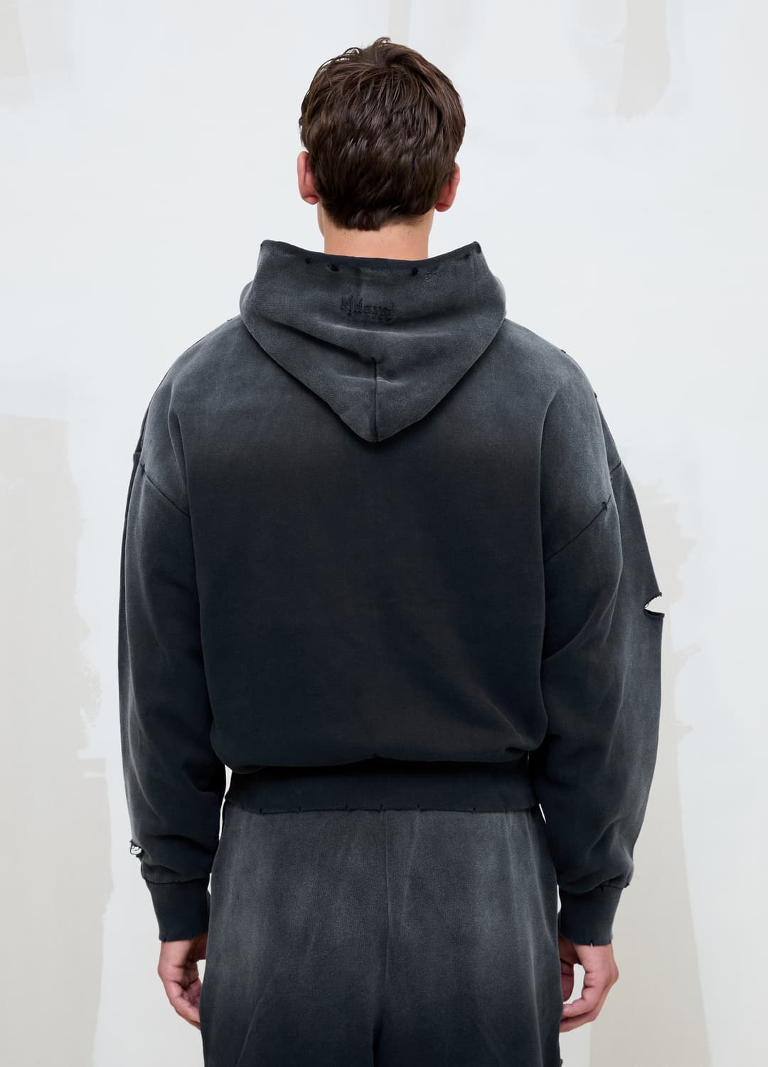 Full-zip Hoodie Sunfaded Black | OVS Full-zip Hoodie Sunfaded Black - 4 | OVS
