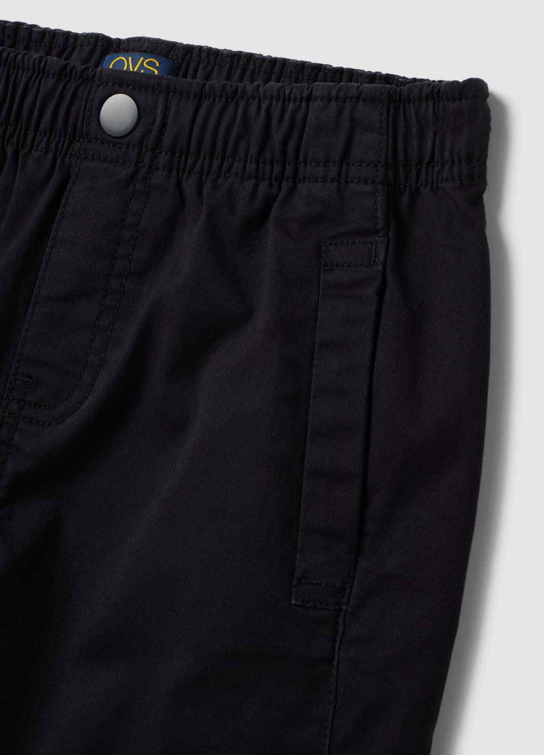 Pantaloni Neri In Cotone Elasticizzato Con Fondo Elasticizzato Per Bambino | OVS Pantaloni Neri In Cotone Elasticizzato Con Fondo Elasticizzato Per Bambino - 2 | OVS