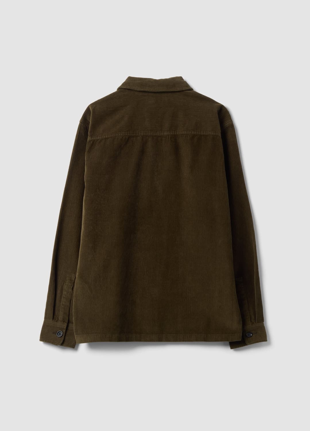 Shacket Marrone A Coste In Puro Cotone Con Bottoni Over Fit | OVS Shacket Marrone A Coste In Puro Cotone Con Bottoni Over Fit - 2 | OVS