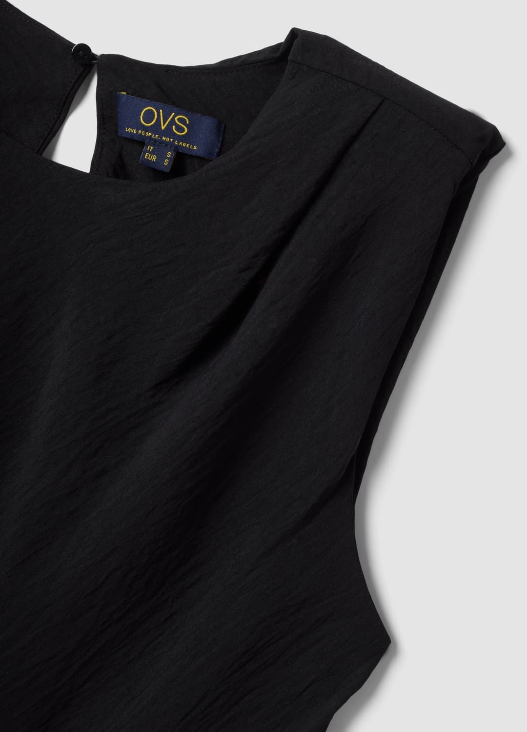 Abito Nero Fitted Con Dettagli Arricciati | OVS Abito Nero Fitted Con Dettagli Arricciati - 6 | OVS