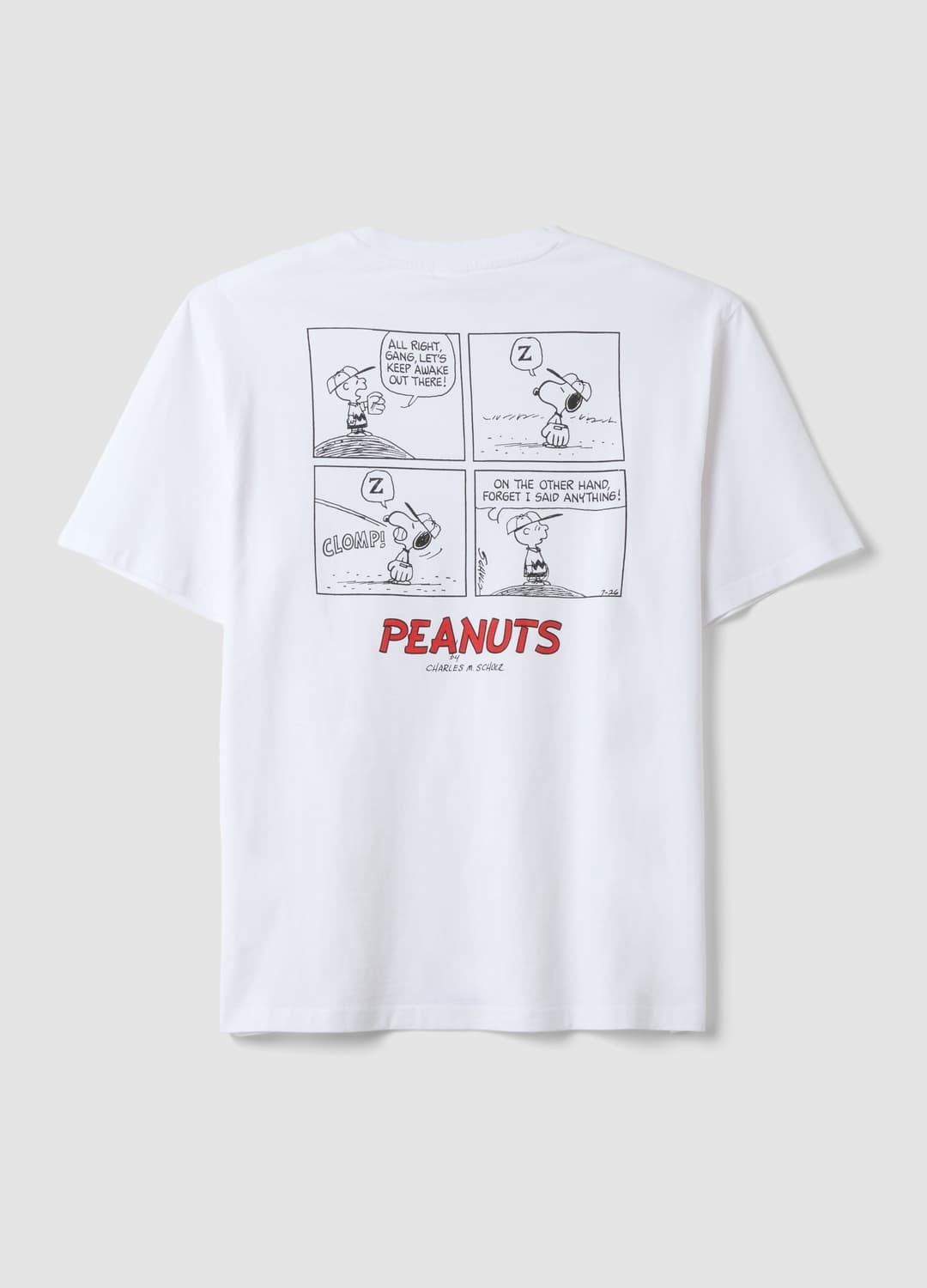 Weißes T-shirt Aus Reiner Baumwolle Mit Peanuts-print | OVS Weißes T-shirt Aus Reiner Baumwolle Mit Peanuts-print - 5 | OVS