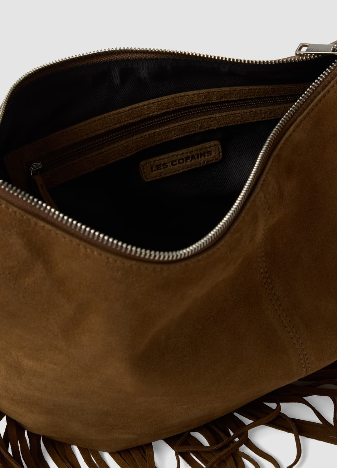Borsa Marrone In Vera Pelle Con Frange | OVS Borsa Marrone In Vera Pelle Con Frange - 1 | OVS