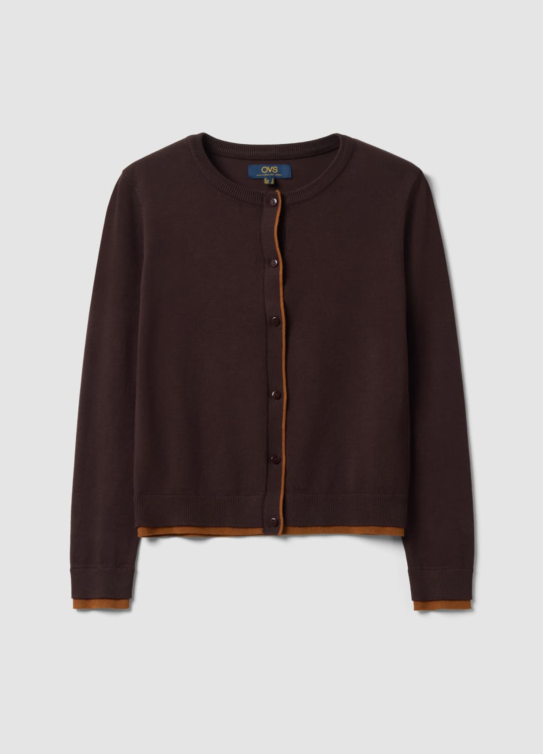 Cardigan Marrone In Misto Viscosa A Maniche Lunghe | OVS Cardigan Marrone In Misto Viscosa A Maniche Lunghe - 4 | OVS