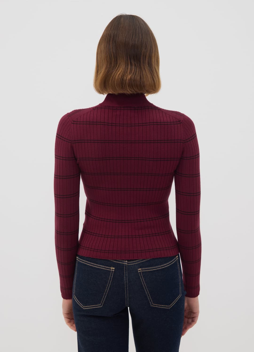 Maglia Marrone In Misto Viscosa Con Collo Rialzato Fitted | OVS Maglia Marrone In Misto Viscosa Con Collo Rialzato Fitted - 3 | OVS
