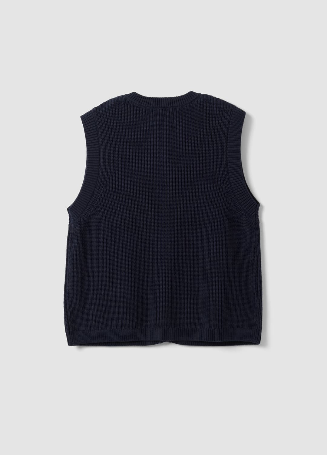 Gilet Blu In Puro Cotone Con Lavorazione A Maglia Regular Fit | OVS Gilet Blu In Puro Cotone Con Lavorazione A Maglia Regular Fit - 6 | OVS