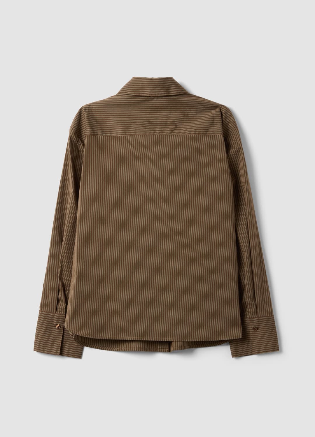 Camicia Marrone A Righe In Cotone Elasticizzato Con Cravatta Coordinata | OVS Camicia Marrone A Righe In Cotone Elasticizzato Con Cravatta Coordinata - 6 | OVS