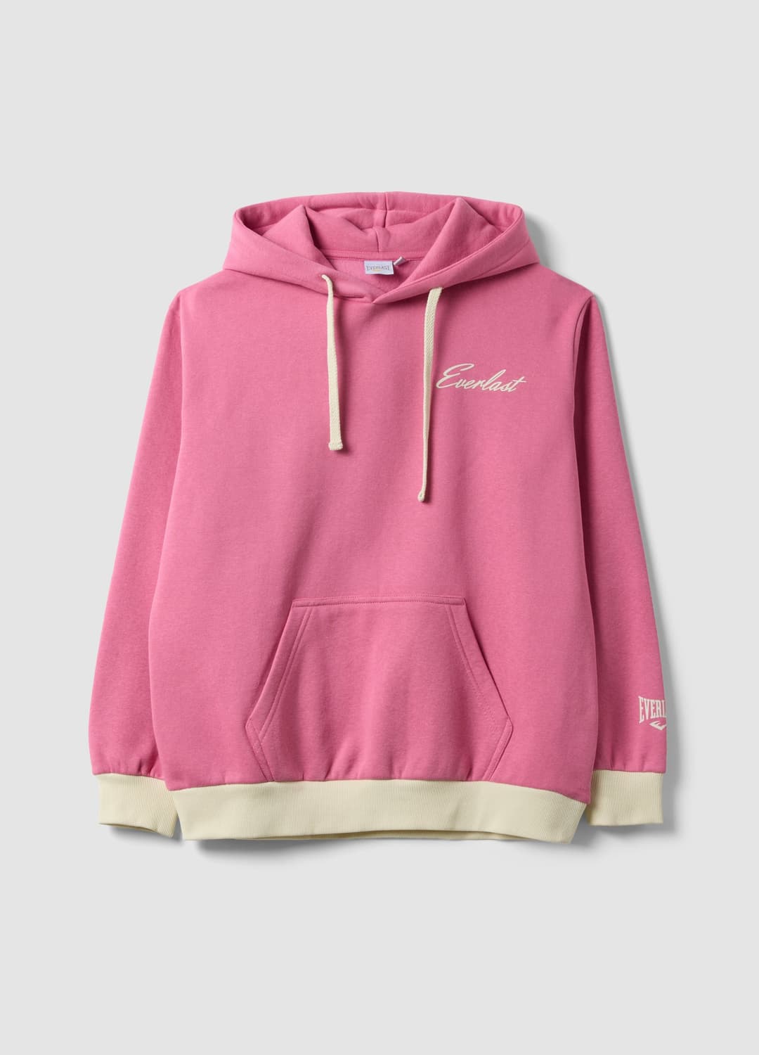 Felpa Rosa Con Cappuccio In Misto Cotone Con Logo | OVS Felpa Rosa Con Cappuccio In Misto Cotone Con Logo - 0 | OVS