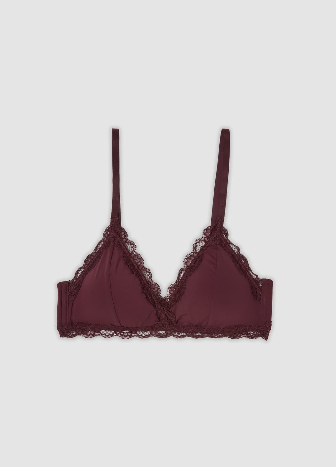 Reggiseno A Triangolo Viola In Microfibra Elasticizzata Con Pizzo | OVS Reggiseno A Triangolo Viola In Microfibra Elasticizzata Con Pizzo - 0 | OVS