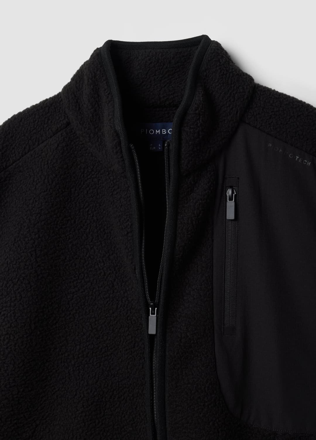Felpa Full-zip Reversibile Nera Con Colletto Regular Fit | OVS Felpa Full-zip Reversibile Nera Con Colletto Regular Fit - 5 | OVS