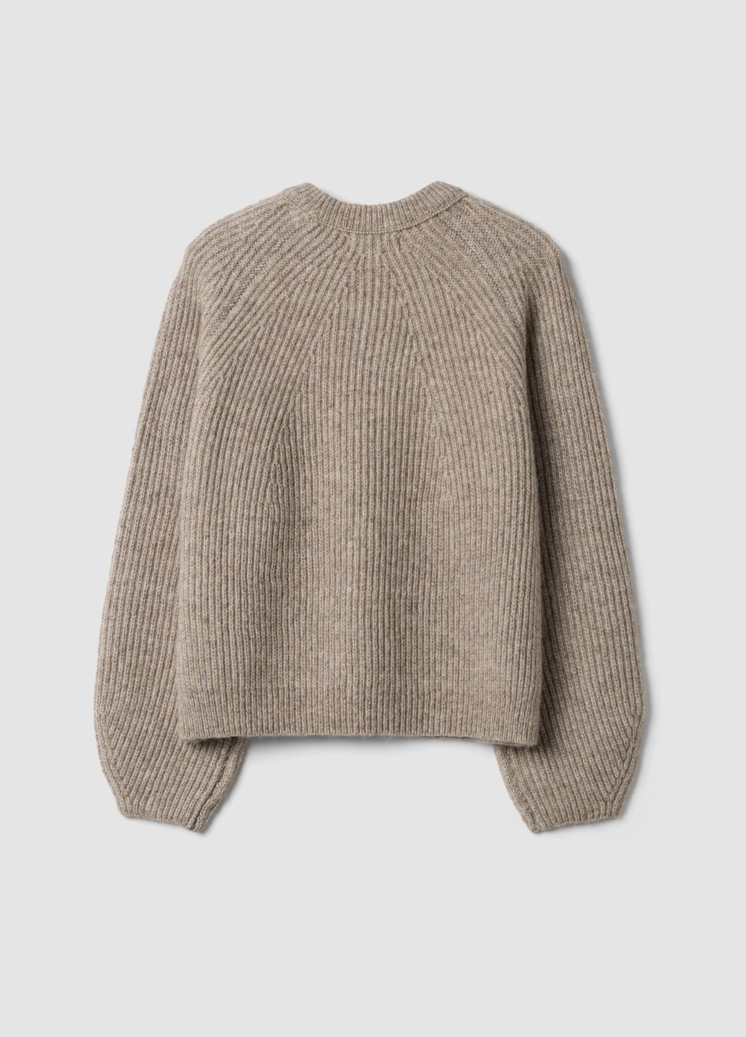 Beiger Rippstrick-pullover Aus Wollmix Mit Rundhalsausschnitt | OVS Beiger Rippstrick-pullover Aus Wollmix Mit Rundhalsausschnitt - 2 | OVS