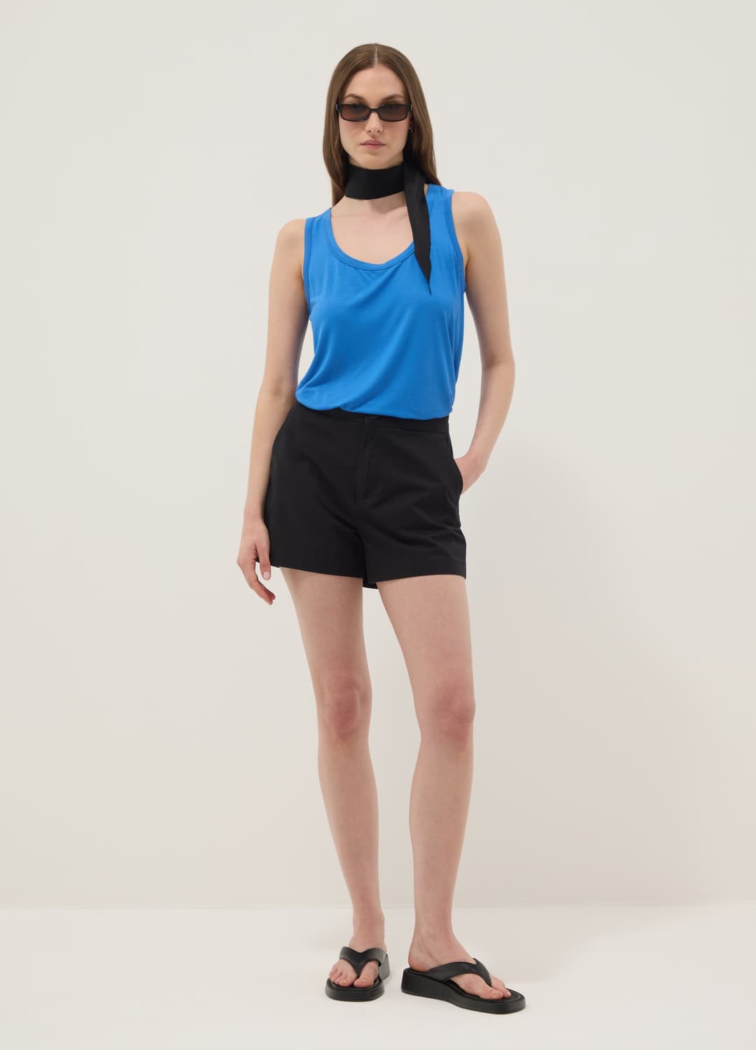 Blaues Stretch-top Aus Viskose | OVS Blaues Stretch-top Aus Viskose - 1 | OVS