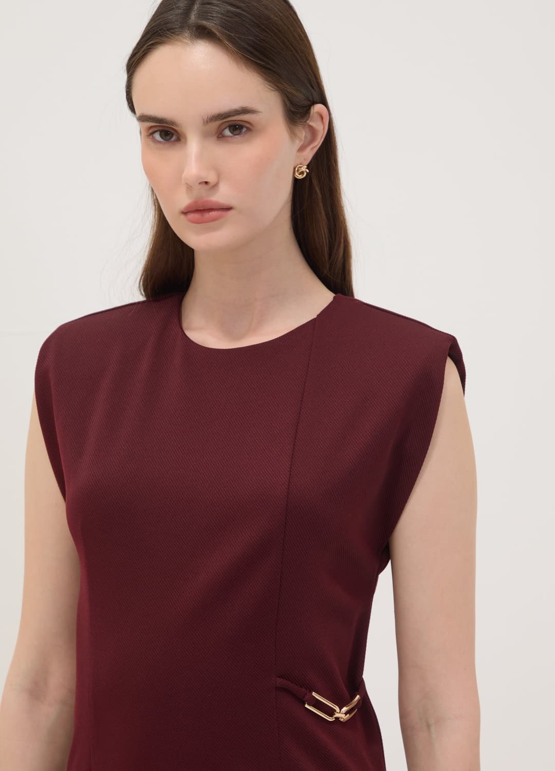 Rotes Midikleid Aus Stretchmaterial | OVS Rotes Midikleid Aus Stretchmaterial - 1 | OVS