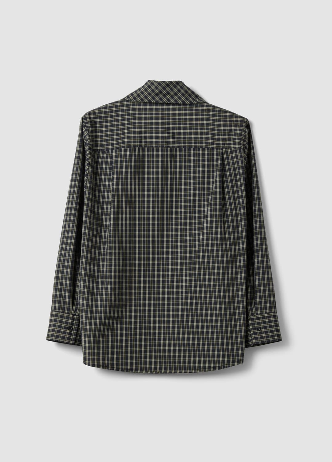 Oversize-hemd In Schwarz Aus Baumwollmix Mit Karomuster Und Schluppe | OVS Oversize-hemd In Schwarz Aus Baumwollmix Mit Karomuster Und Schluppe - 2 | OVS