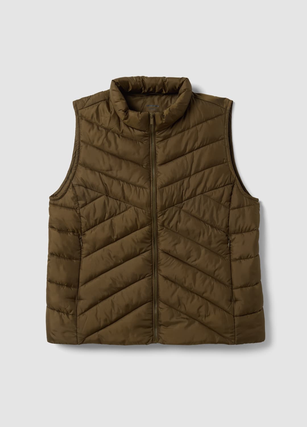 Gilet Ultralight Verde Trapuntato Con Zip E Collo Alto | OVS Gilet Ultralight Verde Trapuntato Con Zip E Collo Alto - 4 | OVS
